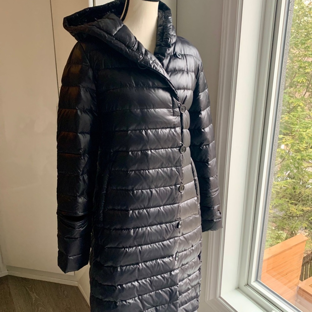 Winter down coat New small long wam light black Ochnik
